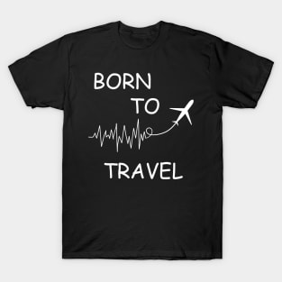 Born to travel adventure ECG T-Shirt